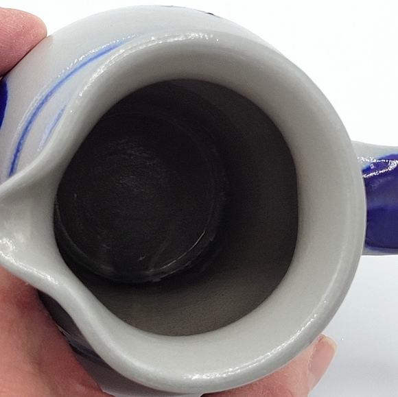 Vintage Salt Glaze Pottery Creamer Handarbeit - Picture 6 of 8